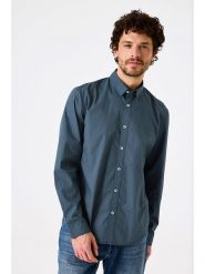 Garcia Koszula w kolorze granatowym rozmiar: S. Niebieskie koszule męskie Garcia, s, bez wzorów, z bawełny, bez kołnierzyka, bez ramiączek. Za 114.17 zł.