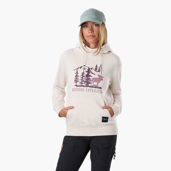 Bluza z kapturem Kobieta Swedemount Forest Hood wodoodporna. Brązowe bluzy z kapturem damskie SWEDEMOUNT, xl, z bawełny. Za 199.99 zł.