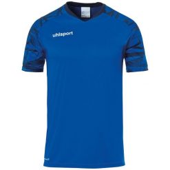 Koszulka Uhlsport Goal 25. Niebieskie bluzki damskie UHLSPORT, l, bez wzorów, sportowe, bez kołnierzyka, bez ramiączek. Za 188.50 zł.
