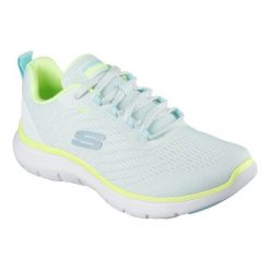 Buty Skechers Flex Appeal 5.0 150201-MTMT zielone. Zielone buty sportowe na co dzień damskie bez wzorów, trekkingowe. Za 462.92 zł.