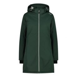 Płaszcz damski turystyczne CMP 32Z1406. Zielone płaszcze damskie CMP, l, bez wzorów. W wyprzedaży za 249.99 zł.