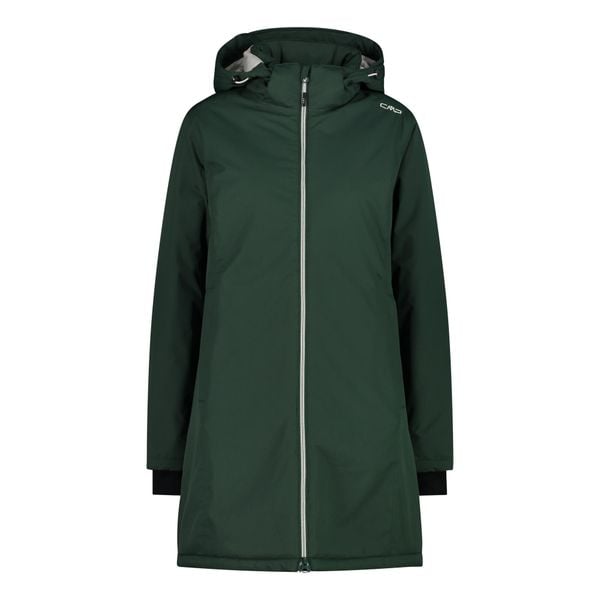 Płaszcz damski turystyczne CMP 32Z1406. Zielone płaszcze damskie CMP, l, bez wzorów. W wyprzedaży za 249.99 zł.