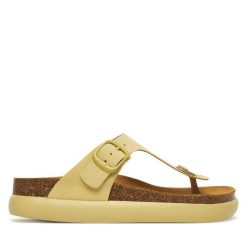 Japonki Scholl. Czerwone klapki damskie Scholl, bez wzorów, bez obcasa. Za 379.99 zł.