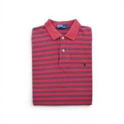 Second life - Polo Ralph Lauren koszulka męska z krótkim rękawem - Jak nowy. Czerwone koszulki polo męskie Ralph Lauren, l, bez wzorów, z tkaniny, bez ramiączek. Za 127.76 zł.