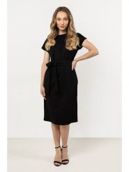 Awama Sukienka w kolorze czarnym rozmiar: S. Czarne sukienki damskie Awama, s, bez wzorów, bez kołnierzyka, bez ramiączek, maxi. Za 127.99 zł.