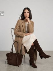 Klasyczny płaszcz jednorzędowy - beżowy. Brązowe płaszcze damskie Sinsay, l, bez wzorów, klasyczne. Za 139.99 zł.