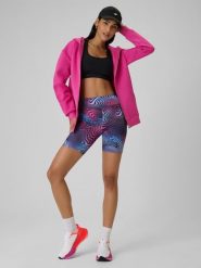 4F Legginsy kolarki dzianinowe damskie - multikolor XS. Legginsy damskie 4f, xs, bez wzorów, z dzianiny. Za 79.99 zł.