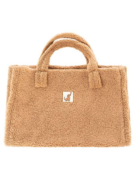 Zwillingsherz Shopper bag "Plush & Dachshund" w kolorze beżowym - 50 x 35 cm rozmiar: onesize. Brązowe shopper bag damskie Zwillingsherz, bez wzorów, z materiału, na ramię, bez dodatków. Za 124.95 zł.
