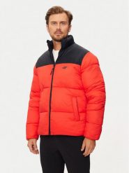 4F Kurtka zimowa 4FWAW24TDJAM485 Czerwony Regular Fit. Czerwone kurtki męskie 4f, na zimę, m, bez wzorów, z syntetyku, bez kaptura. Za 239.99 zł.