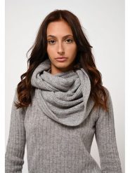 AUTHENTIC CASHMERE Kaszmirowy szal-koło "Tommy" w kolorze szarym - 64 x 40 cm rozmiar: onesize. Szare szaliki i kominy damskie AUTHENTIC CASHMERE, bez wzorów, z kaszmiru. Za 260.35 zł.