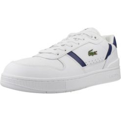 Tenisówki Lacoste Model T-clip Set Kolor Biały. Białe trampki i tenisówki męskie Lacoste, bez wzorów, z materiału, bez zapięcia. Za 475.40 zł.