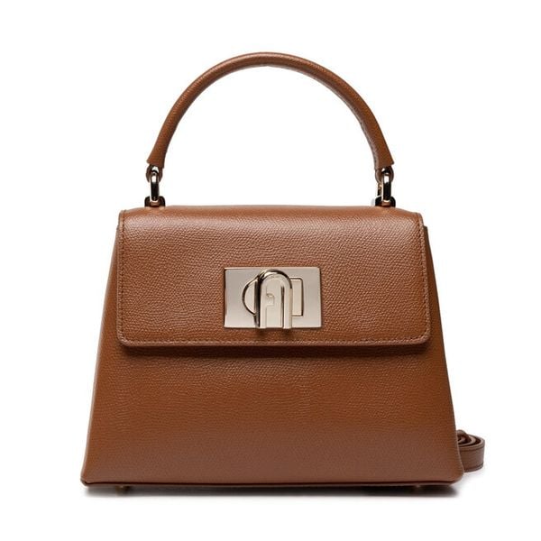 Torebka Furla. Brązowe torebki klasyczne damskie Furla, bez wzorów, bez dodatków. Za 1,859.00 zł.