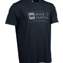 Koszulka Męska Wędkarska Nash Make It Happen Coordinates T Shirt Black. Czarne t-shirty męskie Nash, m, bez wzorów, bez kołnierzyka. Za 105.99 zł.
