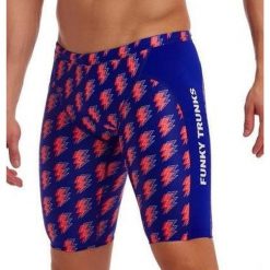 Spodenki do pływania Jammery Funky Trunks Flash. Niebieskie kąpielówki męskie FUNKY TRUNKS, m, bez wzorów, do pływania. Za 219.00 zł.