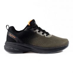 Sportowe buty tekstylne damskie czarne DK. Czarne buty sportowe na co dzień damskie bez wzorów. Za 206.95 zł.