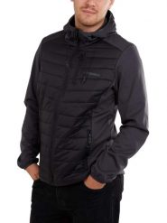 Kurtka softshell męska Fundango Vermont Hybrid. Czarne kurtki softshell damskie Fundango, m, bez wzorów, z poliamidu, bez kaptura. Za 259.90 zł.