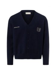 Another Cotton Lab Męski kardigan - Another Knit Mężczyźni niebieski, XS. Niebieskie kardigany męskie Another Cotton Lab, m, bez wzorów, z syntetyku, eleganckie, bez kołnierzyka. Za 479.95 zł.