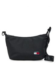 Tommy Jeans Torebka Tjw Ess Daily Shoulder Bag AW0AW17287 Czarny. Czarne torebki klasyczne damskie Tommy Jeans, bez wzorów, z jeansu, bez dodatków. Za 179.99 zł.