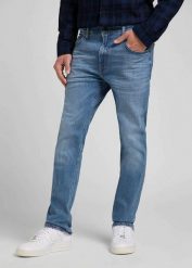 LEE RIDER MĘSKIE SPODNIE JEANSOWE JEANSY DŻINSY MID STONE WASH L701NLWL 112318844. Jeansy męskie Lee. Za 229.99 zł.