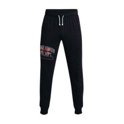Spodnie sportowe męskie Under Armour Rival Try. Czarne spodnie dresowe męskie Under Armour, m, z dresówki. Za 283.00 zł.