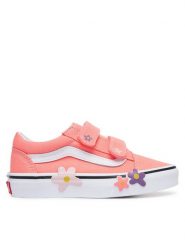 Vans Tenisówki Old Skool V Flower VN000Z6HGSB1 Różowy. Czerwone buty sportowe dziewczęce Vans, bez wzorów, z materiału, bez zapięcia. Za 259.99 zł.