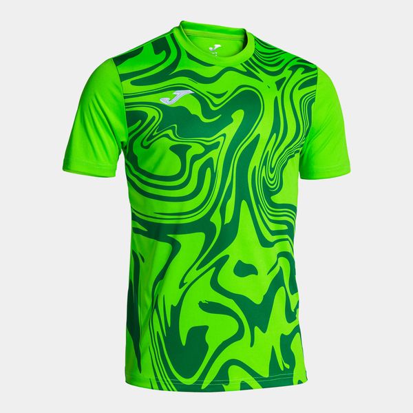 Koszulka Mężczyzna Joma Lion II zielony. Niebieskie t-shirty sportowe męskie Joma, m, bez ramiączek, do piłki nożnej. W wyprzedaży za 122.05 zł.