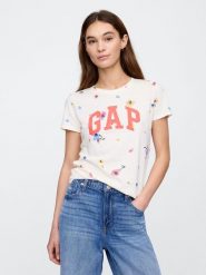 GAP Koszulka w kolorze białym rozmiar: XL. Białe bluzki damskie GAP, xl, bez wzorów, z bawełny, bez kołnierzyka. Za 87.81 zł.