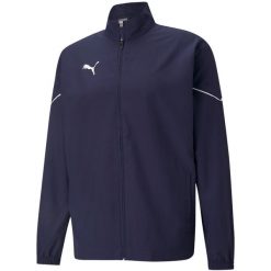 Kurtka do piłki nożnej męska Puma teamRISE Sideline. Czarne kurtki męskie Puma, l, bez wzorów, bez kaptura. Za 125.99 zł.