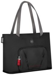 Torba Wenger Motion Deluxe Tote 15.6'' czarny. Czarne torby na laptopa damskie Wenger, bez wzorów, z polaru. Za 199.90 zł.