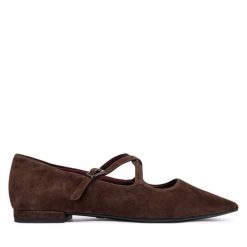 Baleriny Tamaris. Brązowe baleriny damskie Tamaris, bez wzorów, bez obcasa. Za 324.99 zł.