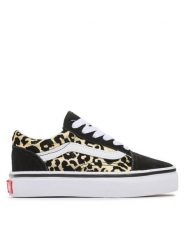 Vans Tenisówki Old Skool VN0A7Q5FABS1 Czarny. Czarne trampki i tenisówki dziewczęce Vans, bez wzorów, ze skóry, bez zapięcia. Za 169.99 zł.