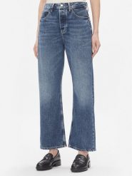 Tommy Hilfiger Jeansy Loose Straight Rw Klo WW0WW40646 Niebieski Wide Leg. Niebieskie jeansy damskie Tommy Hilfiger. Za 519.99 zł.