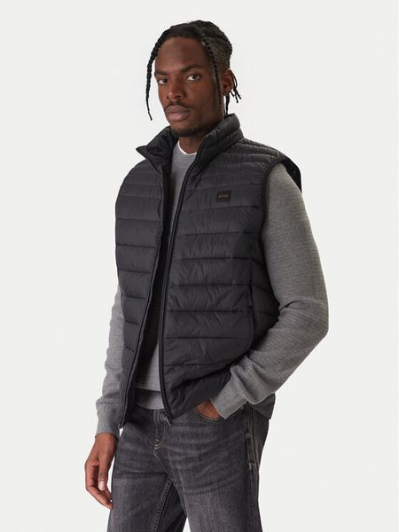 BOSS Bezrękawnik Odeno 50549243 Czarny Slim Fit. Czarne kamizelki męskie Boss, m, z syntetyku. Za 999.99 zł.