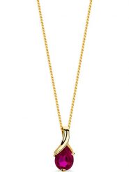 Diamant Exquis Złoty naszyjnik z zawieszkami - dł. 45 cm rozmiar: onesize. Czerwone naszyjniki damskie Diamant Exquis, złote. Za 1,035.99 zł.