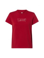 Levi's T-shirt Kobiety Bawełna czerwony, XS. Czerwone t-shirty damskie Levi's, s, bez wzorów, z bawełny, bez kołnierzyka. Za 149.95 zł.