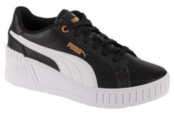 Buty sportowe Sneakersy damskie, Karmen Wedge. Czarne buty sportowe na co dzień damskie Puma, bez wzorów, z materiału, trekkingowe. Za 199.99 zł.