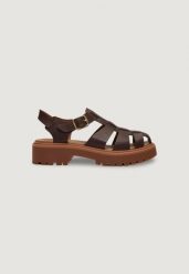 Buty sportowe Kobieta TIMBERLAND STST FISHERMAN SANDAL. Brązowe buty sportowe na co dzień damskie Timberland, bez wzorów, ze skóry, trekkingowe. Za 527.85 zł.