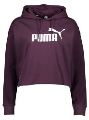 Puma Bluza "Essential Cropped" w kolorze fioletowym rozmiar: L. Różowe bluzy z kapturem damskie Puma, l. Za 118.56 zł.
