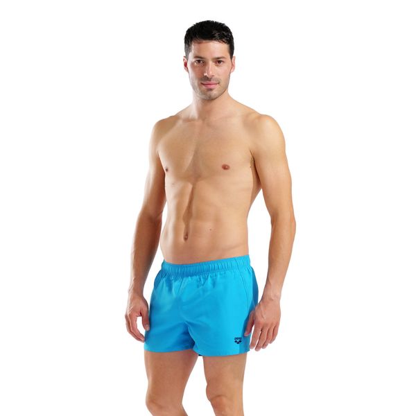 Spodenki Kąpielowe Męskie Arena Fundamentals X-Short R. Niebieskie kąpielówki męskie Arena, m, bez wzorów, z materiału, do pływania. Za 89.99 zł.