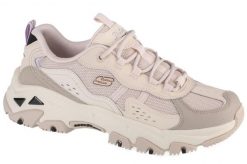 Buty sportowe Sneakersy damskie, D'Lites Hiker. Brązowe buty sportowe na co dzień damskie Skechers, bez wzorów, z materiału, trekkingowe. Za 379.99 zł.