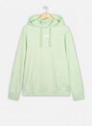 WRANGLER LOGO HOODIE MĘSKA BLUZA GREEN SPRAY W6C4HLXHR 112130707. Zielone bluzy bez kaptura męskie Wrangler, m. Za 149.99 zł.