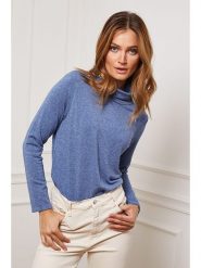 Joséfine Koszulka "Dibala" w kolorze niebieskim rozmiar: S. Niebieskie bluzki damskie Joséfine, s, bez wzorów, z kaszmiru, bez kołnierzyka. Za 130.99 zł.