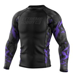 Koszulka sportowa męska Rashguard do MMA EXTREME HOBBY BLACK PANTHER. Czarne bielizna termoaktywna męska EXTREME HOBBY, l, bez wzorów, z bawełny. Za 209.00 zł.