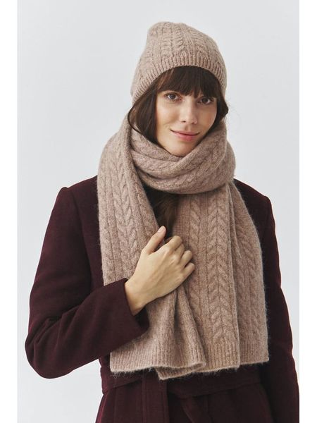 TATUUM Czapka "Topika" w kolorze szarobrązowym rozmiar: onesize. Brązowe czapki zimowe damskie Tatuum, z materiału. Za 126.75 zł.