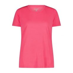 T-shirt z szerokim dekoltem damski CMP. Czerwone t-shirty damskie CMP, s, bez wzorów, bez kołnierzyka. Za 131.00 zł.