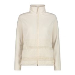 Polarowa kurtka damska CMP. Białe kurtki damskie CMP, na zimę, l, bez wzorów, z polaru, bez kaptura. Za 349.40 zł.