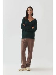 TATUUM Sweter w kolorze ciemnozielonym rozmiar: XL. Zielone swetry klasyczne damskie Tatuum, xl, bez kołnierzyka. Za 184.89 zł.
