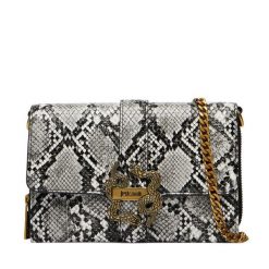 Torebka Just Cavalli. Szare torebki wieczorowe Just Cavalli, bez wzorów, wizytowe, bez kołnierzyka, bez ramiączek. Za 660.99 zł.