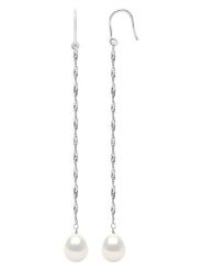 Pearline Srebrne kolczyki z perłami i cyrkoniami rozmiar: onesize. Białe kolczyki damskie Pearline, z cyrkonią, srebrne, z zapięciem typu bigiel. Za 217.99 zł.