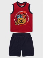 Guess Komplet top i szorty materiałowe I3GG13 K8HM0 Kolorowy Regular Fit. Spodnie niemowlęce Guess, z aplikacjami, z bawełny. Za 99.99 zł.